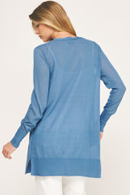 Load image into Gallery viewer, Dusty Blue Everyday Airy Cardigan