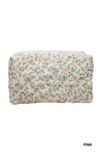 Load image into Gallery viewer, Little Bloom Quilted Cosmetic Pouch