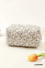 Load image into Gallery viewer, Little Bloom Quilted Cosmetic Pouch