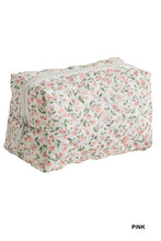 Load image into Gallery viewer, Little Bloom Quilted Cosmetic Pouch