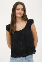 Load image into Gallery viewer, Eyelet Hem Blouse