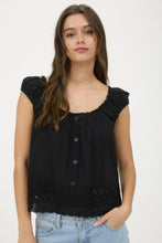 Load image into Gallery viewer, Eyelet Hem Blouse