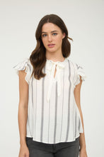 Load image into Gallery viewer, Breezy Flutter Sleeve Blouse