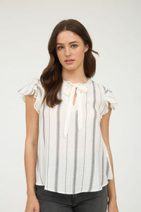 Breezy Flutter Sleeve Blouse