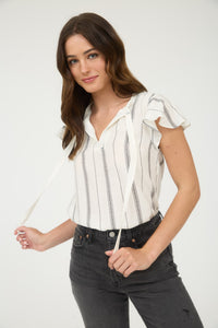 Breezy Flutter Sleeve Blouse