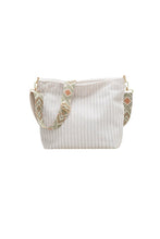 Load image into Gallery viewer, Crafted Corduroy Guitar Strap Tote Bag