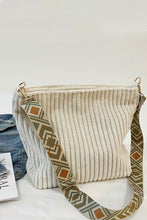 Load image into Gallery viewer, Crafted Corduroy Guitar Strap Tote Bag