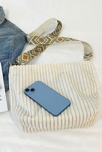 Load image into Gallery viewer, Crafted Corduroy Guitar Strap Tote Bag