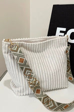 Load image into Gallery viewer, Crafted Corduroy Guitar Strap Tote Bag