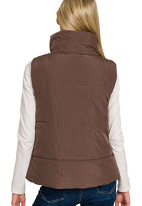 Chocolate Brown Chilly Puffer Vest
