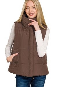 Chocolate Brown Chilly Puffer Vest