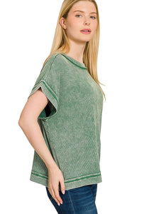 Casual Mineral Washed Ribbed Set