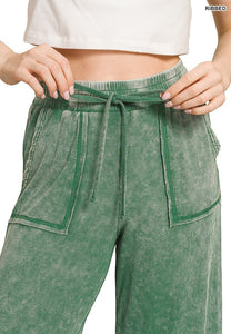 Casual Mineral Washed Ribbed Set