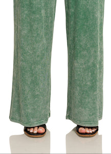 Casual Mineral Washed Ribbed Set