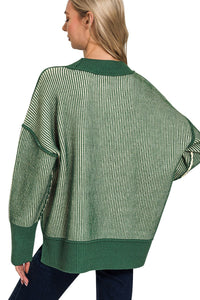 Snuggle Up Two-Tone Sweater