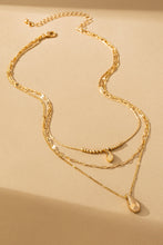 Load image into Gallery viewer, Golden Flow Layered Teardrop Necklace