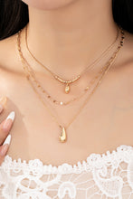 Load image into Gallery viewer, Golden Flow Layered Teardrop Necklace