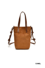 Load image into Gallery viewer, Vintage Retro Suede Crossbody Mini Bucket Tote Bag