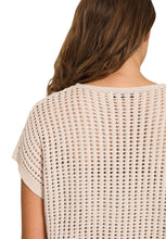 Load image into Gallery viewer, Crochet American Flag Short Sleeve Sweater