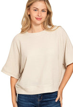 Load image into Gallery viewer, Basic Banded Double Knit Top
