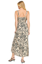 Load image into Gallery viewer, Timeless Taupe &amp; Black Floral Print Maxi Dress