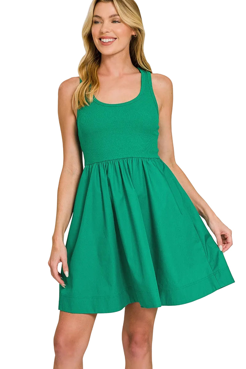 kelly green midi dress Mixed Media Kelly Green Midi Dress