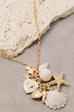 Load image into Gallery viewer, Sea Life Hearts Cluster Charms Necklace
