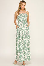 Load image into Gallery viewer, Cami Square Neck Bohemian Print Maxi Dress