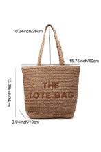 Load image into Gallery viewer, Straw Woven Tote Bag