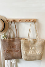 Load image into Gallery viewer, Straw Woven Tote Bag