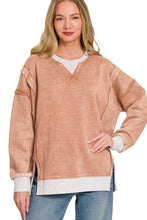 Load image into Gallery viewer, Vintage Wash Exposed Seam Pullover