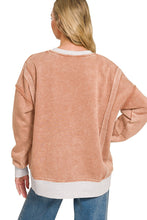Load image into Gallery viewer, Vintage Wash Exposed Seam Pullover