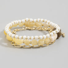 Load image into Gallery viewer, Seed Bead &amp; Glass Nugget Bracelet Stack Set