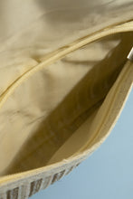 Load image into Gallery viewer, Metallic Arc Woven Envelope Clutch