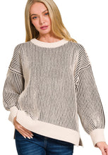 Load image into Gallery viewer, A Lovely Contrast Two-Tone Crewneck Sweater