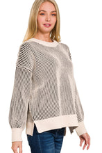 Load image into Gallery viewer, A Lovely Contrast Two-Tone Crewneck Sweater