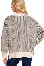 Load image into Gallery viewer, A Lovely Contrast Two-Tone Crewneck Sweater