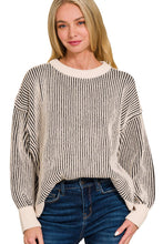 Load image into Gallery viewer, A Lovely Contrast Two-Tone Crewneck Sweater