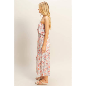 Floral Cropped Jumpsuit