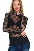 Load image into Gallery viewer, Midnight Lace Layering Top