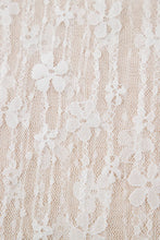 Load image into Gallery viewer, White Sheer Floral Lace Long Sleeve Slim Fit Top
