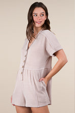 Load image into Gallery viewer, Two Tone Ribbed Knit Romper