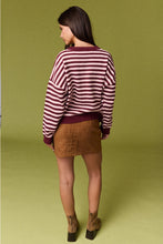 Load image into Gallery viewer, Berry Sweet Striped Sweater