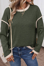 Load image into Gallery viewer, Clover Contrast Trim Sweater