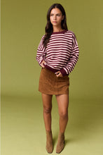 Load image into Gallery viewer, Berry Sweet Striped Sweater