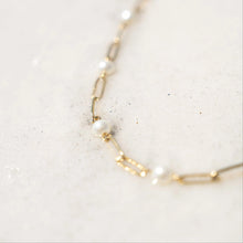 Load image into Gallery viewer, A Little Grace Pearl Paperclip Bracelet