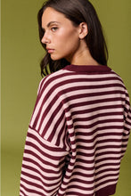 Load image into Gallery viewer, Berry Sweet Striped Sweater