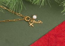 Load image into Gallery viewer, Held in Faith Gold Charm Gift Set