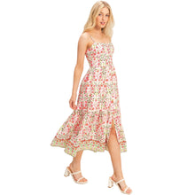 Load image into Gallery viewer, Delicate Floral Pattern Midi Dress