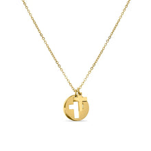 Load image into Gallery viewer, Quiet Faith Cross Cutout Necklace